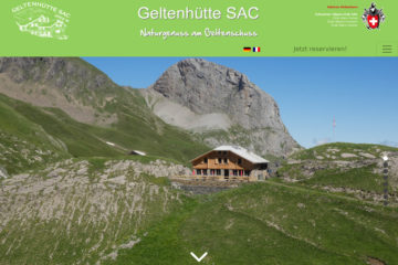 Screenshot Webseite geltenhuette.ch
